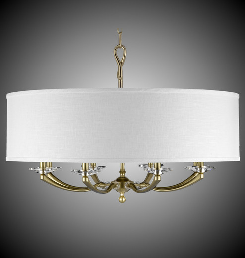 Kensington Eight Light Chandelier in Polished Brass w/ Old Brass Accents (183|CH542732G36GSTPG)