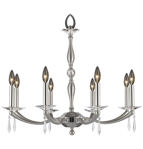 Kensington Eight Light Chandelier in Polished Brass w/ Old Brass Accents (183|CH5326SP32G36GST)