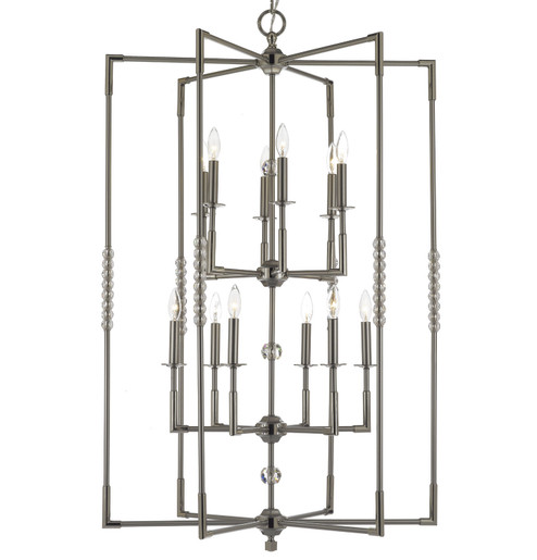 Magro 12 Light Chandelier in Polished Brass w/ Old Brass Accents (183|CH350532G36GST)