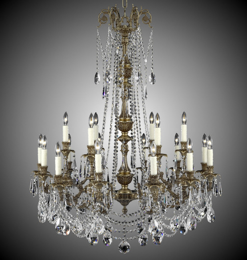 Finisterra 18 Light Chandelier in Palace Bronze (183|CH2058OLN21SPI)