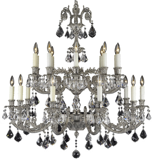 Finisterra 20 Light Chandelier in Polished Brass w/Black Inlay (183|CH2009OTK12GST)