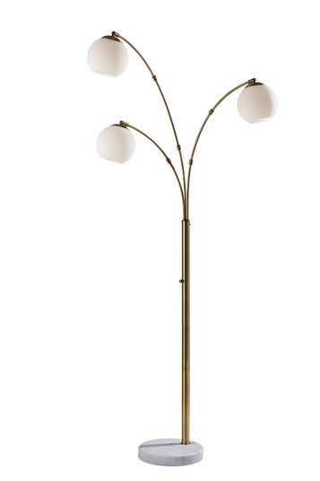Remi Three Light Arc Lamp in Antique Brass (262|431621)