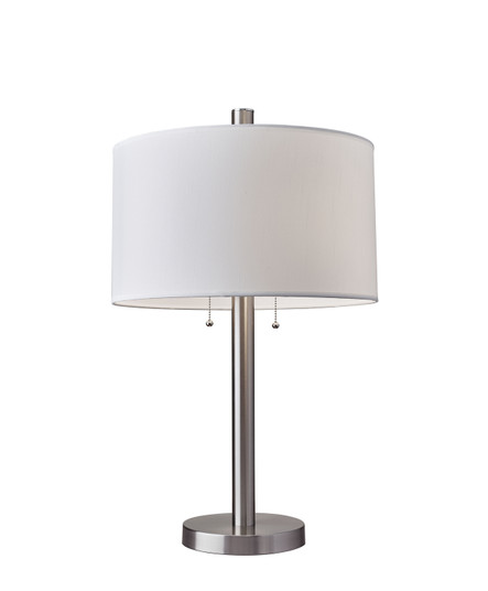 Boulevard Two Light Table Lamp in Brushed Steel (262|406622)