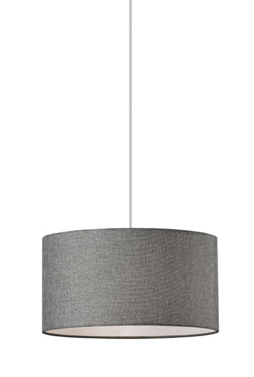 Harvest One Light Pendant in Grey Textured Fabric (262|400103)