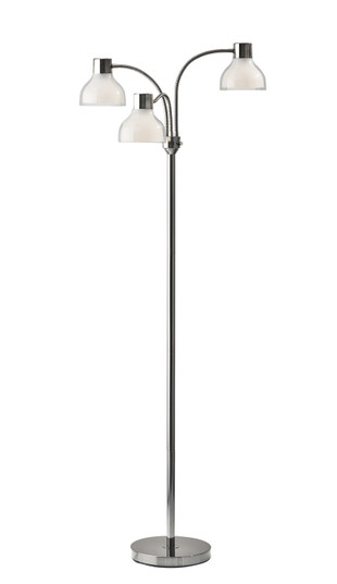 Presley Three Light Floor Lamp in Polished Nickel (262|356609)