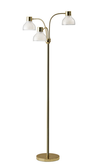 Presley Three Light Floor Lamp in Shiny Gold (262|356604)