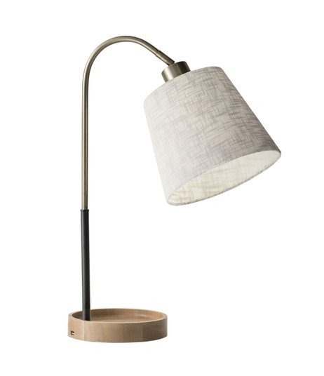 Jeffrey Table Lamp in Natural Rubber Wood (262|340721)