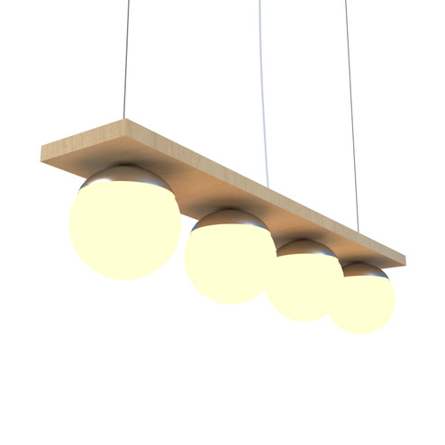 Sfera Four Light Pendant in Maple (486|62334)