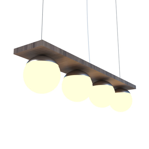 Sfera Four Light Pendant in American Walnut (486|62318)