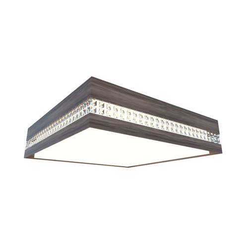Crystals LED Ceiling Mount in American Walnut (486|5046CLED18)