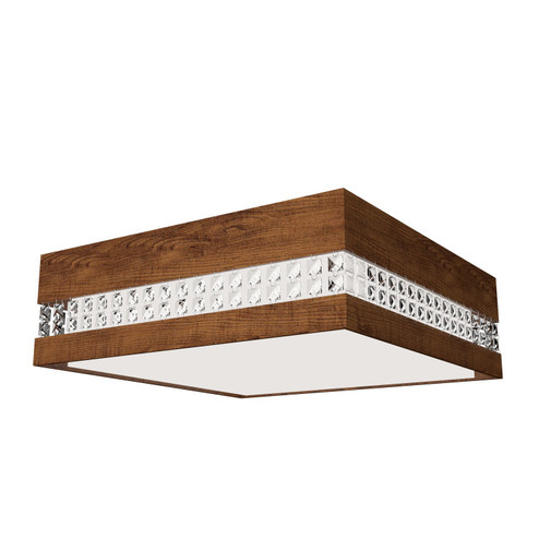 Crystals LED Ceiling Mount in Imbuia (486|5027CLED06)