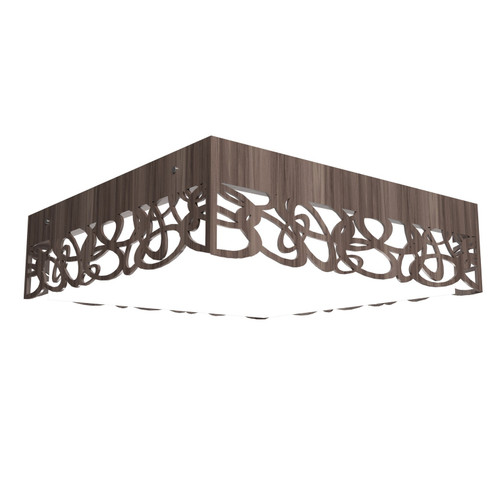 Patterns LED Ceiling Mount in American Walnut (486|5001LED18)