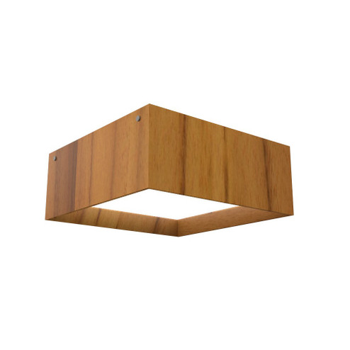 Squares LED Ceiling Mount in Teak (486|493LED12)