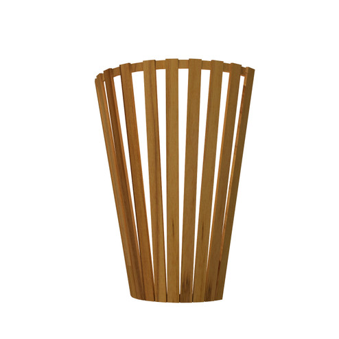 Slatted One Light Wall Lamp in Teak (486|45612)