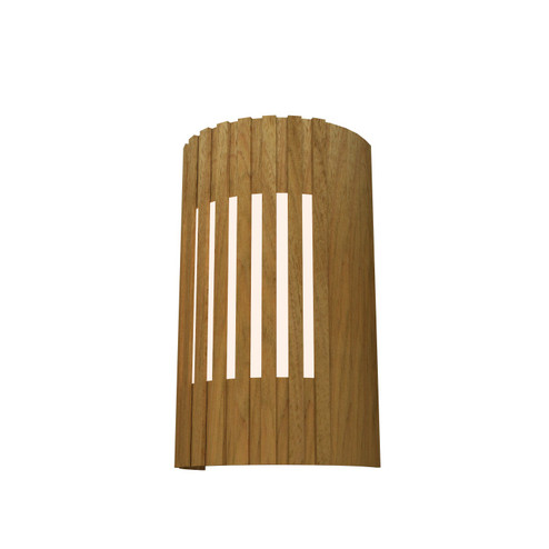 Slatted LED Wall Lamp in Louro Freijo (486|420LED09)