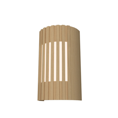 Slatted Two Light Wall Lamp in Maple (486|42034)