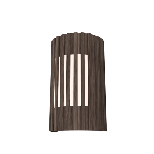 Slatted Two Light Wall Lamp in American Walnut (486|42018)