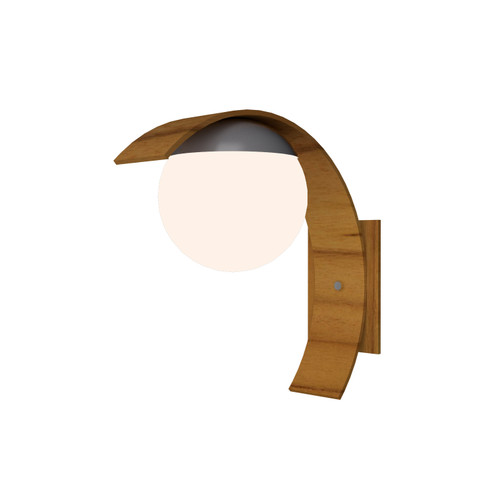 Sfera One Light Wall Lamp in Teak (486|41612)