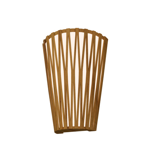 Living Hinges Two Light Wall Lamp in Teak (486|406612)