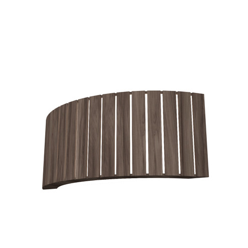 Slatted Two Light Wall Lamp in American Walnut (486|403918)