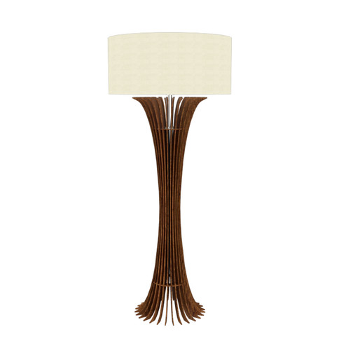 Stecche di Legno One Light Floor Lamp in Imbuia (486|36306)