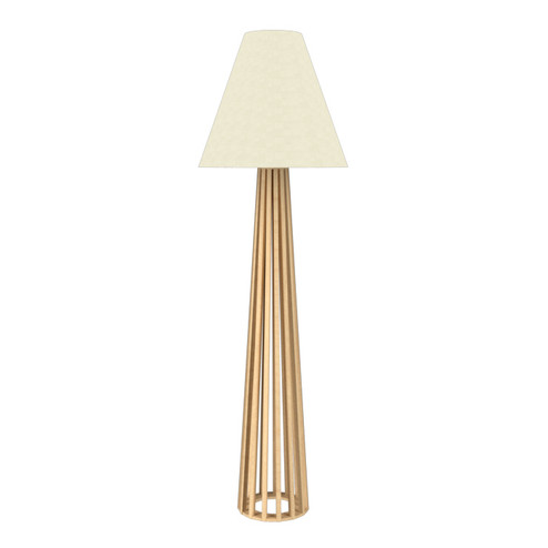 Slatted One Light Floor Lamp in Maple (486|36134)