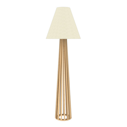 Slatted One Light Floor Lamp in Maple (486|36134)