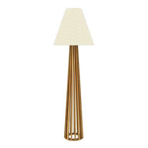 Slatted One Light Floor Lamp in Louro Freijo (486|36109)