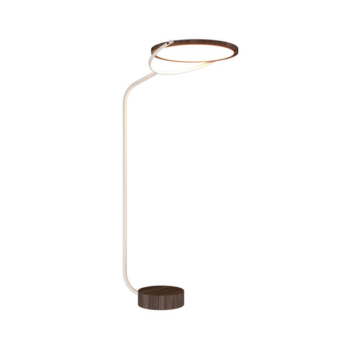 Naia LED Floor Lamp in American Walnut (486|3040LED18)