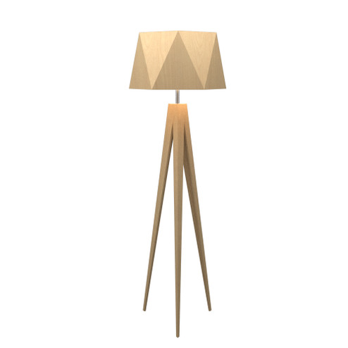 Facet One Light Floor Lamp in Maple (486|303434)