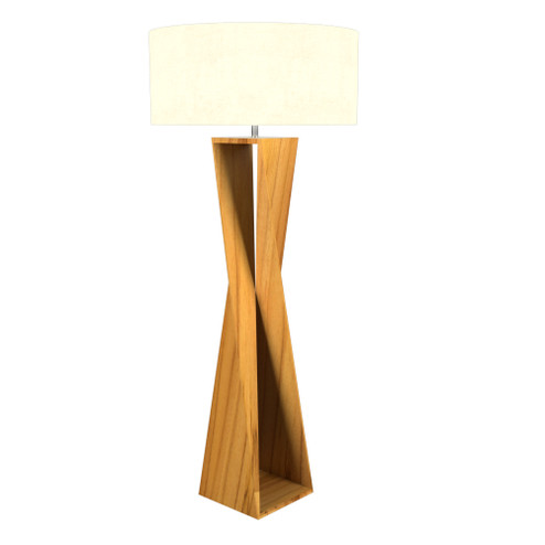 Spin One Light Floor Lamp in Teak (486|302912)
