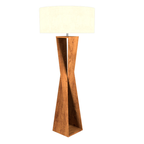 Spin One Light Floor Lamp in Imbuia (486|302906)