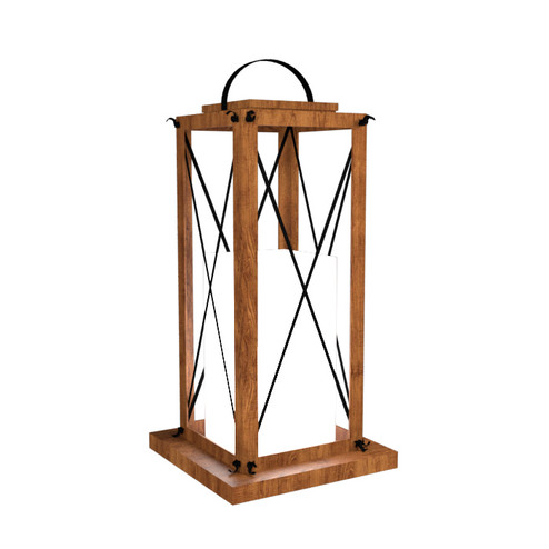 Clean One Light Floor Lamp in Imbuia (486|301106)