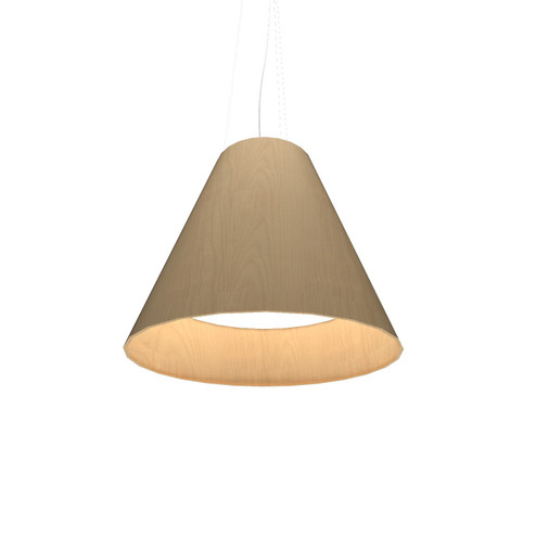Conical LED Pendant in Maple (486|295LED34)