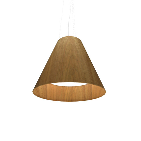 Conical LED Pendant in Louro Freijo (486|295LED09)