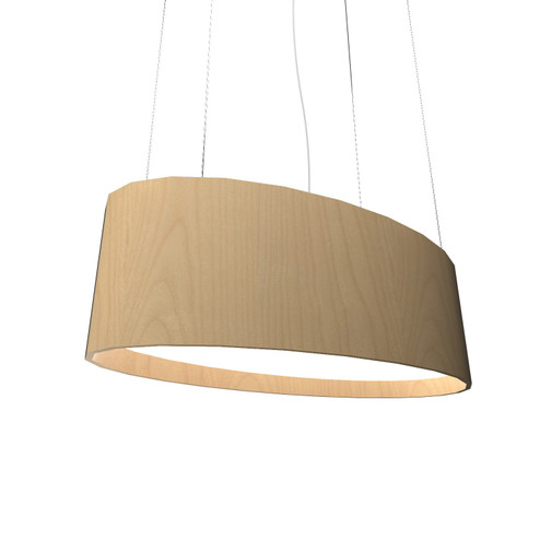 Oval LED Pendant in Maple (486|287LED34)