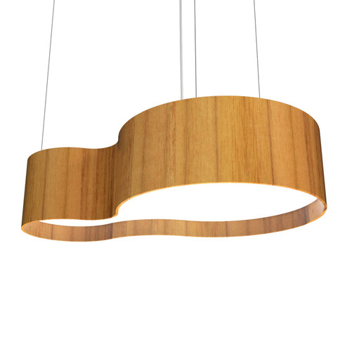 Organic LED Pendant in Teak (486|285LED12)