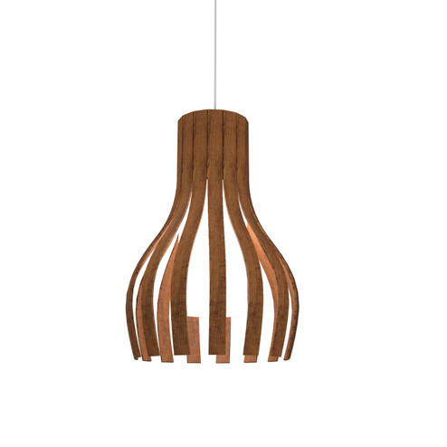 Barrel One Light Pendant in Imbuia (486|26906)