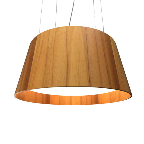 Conical LED Pendant in Teak (486|258LED12)