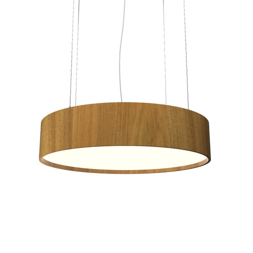 Cylindrical LED Pendant in Louro Freijo (486|231LED09)