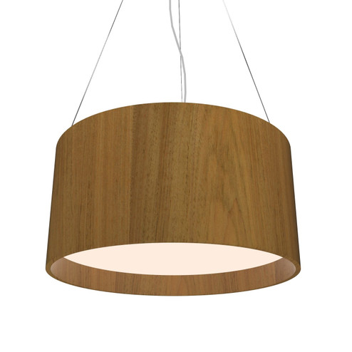 Cylindrical LED Pendant in Louro Freijo (486|206LED09)