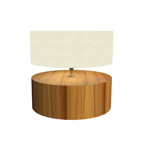 Cylindrical One Light Table Lamp in Teak (486|14512)