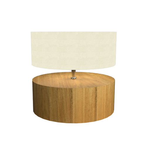 Cylindrical One Light Table Lamp in Louro Freijo (486|14509)