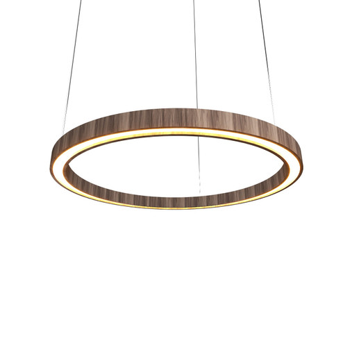 Frame LED Pendant in American Walnut (486|1432LED18)
