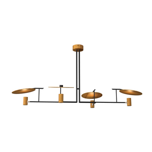 Dot Four Light Pendant in Teak (486|142012)