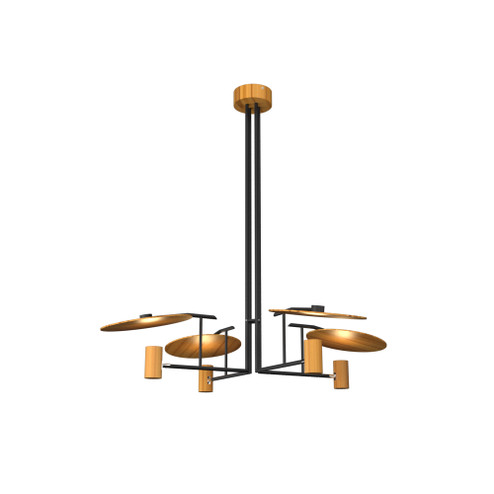 Dot Four Light Pendant in Teak (486|141912)