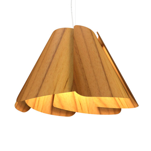 Fuchsia One Light Pendant in Teak (486|136412)