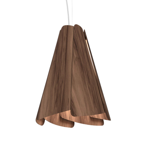Fuchsia One Light Pendant in American Walnut (486|136318)