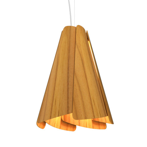 Fuchsia One Light Pendant in Teak (486|136312)