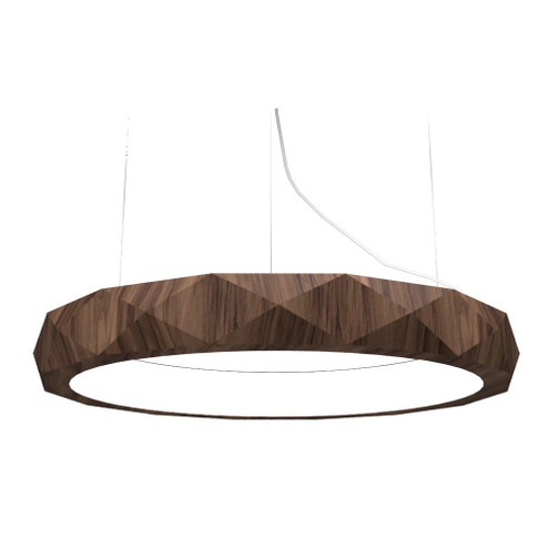 Facet LED Pendant in American Walnut (486|1359LED18)